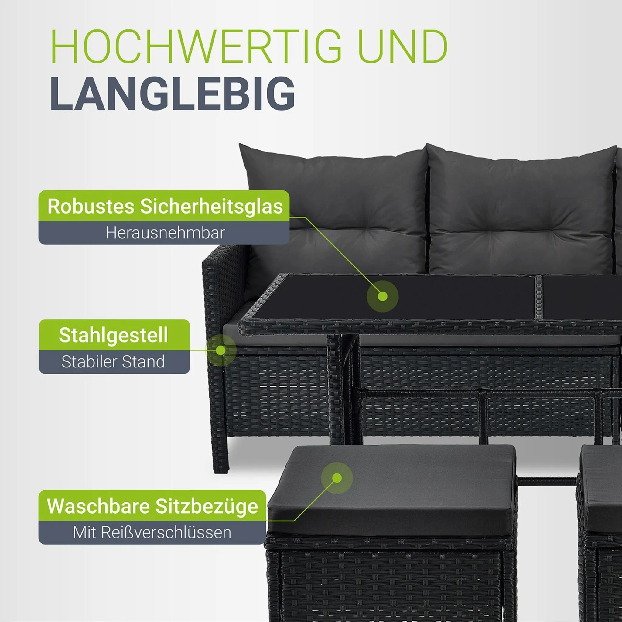 7-person outdoor conversation set
