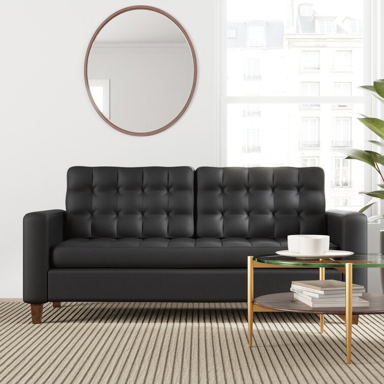 Vegan leather couch for a stylish and cruelty-free home