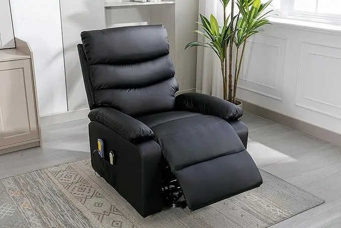 Recliner in a zero gravity position for full body relaxation