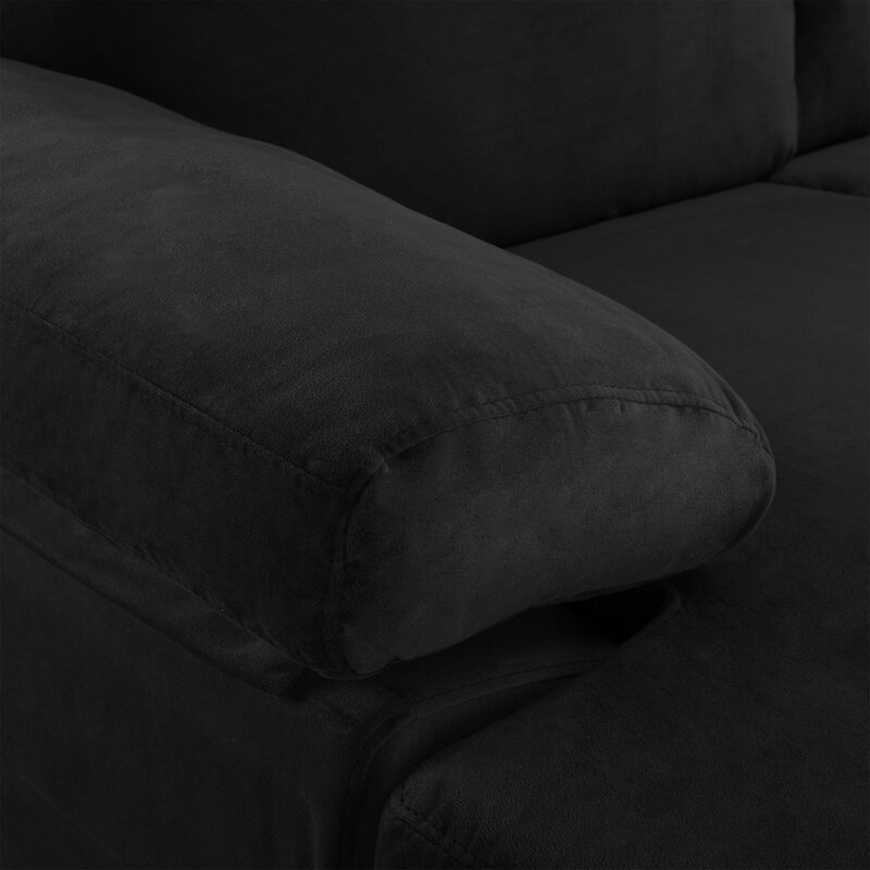 L-shaped sectional sofa with chaise lounge in a contemporary style