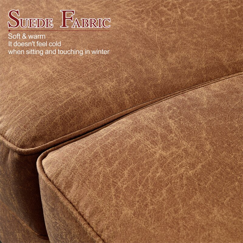 Elegant couch with rolled arms, ideal for family rooms and formal living areas.