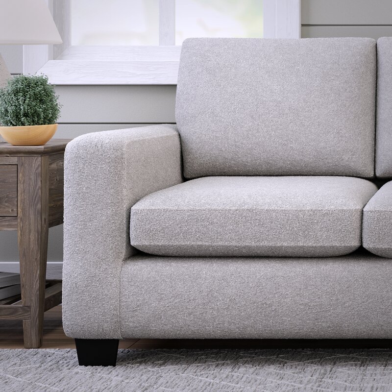 Compact couch ideal for apartments and smaller living spaces