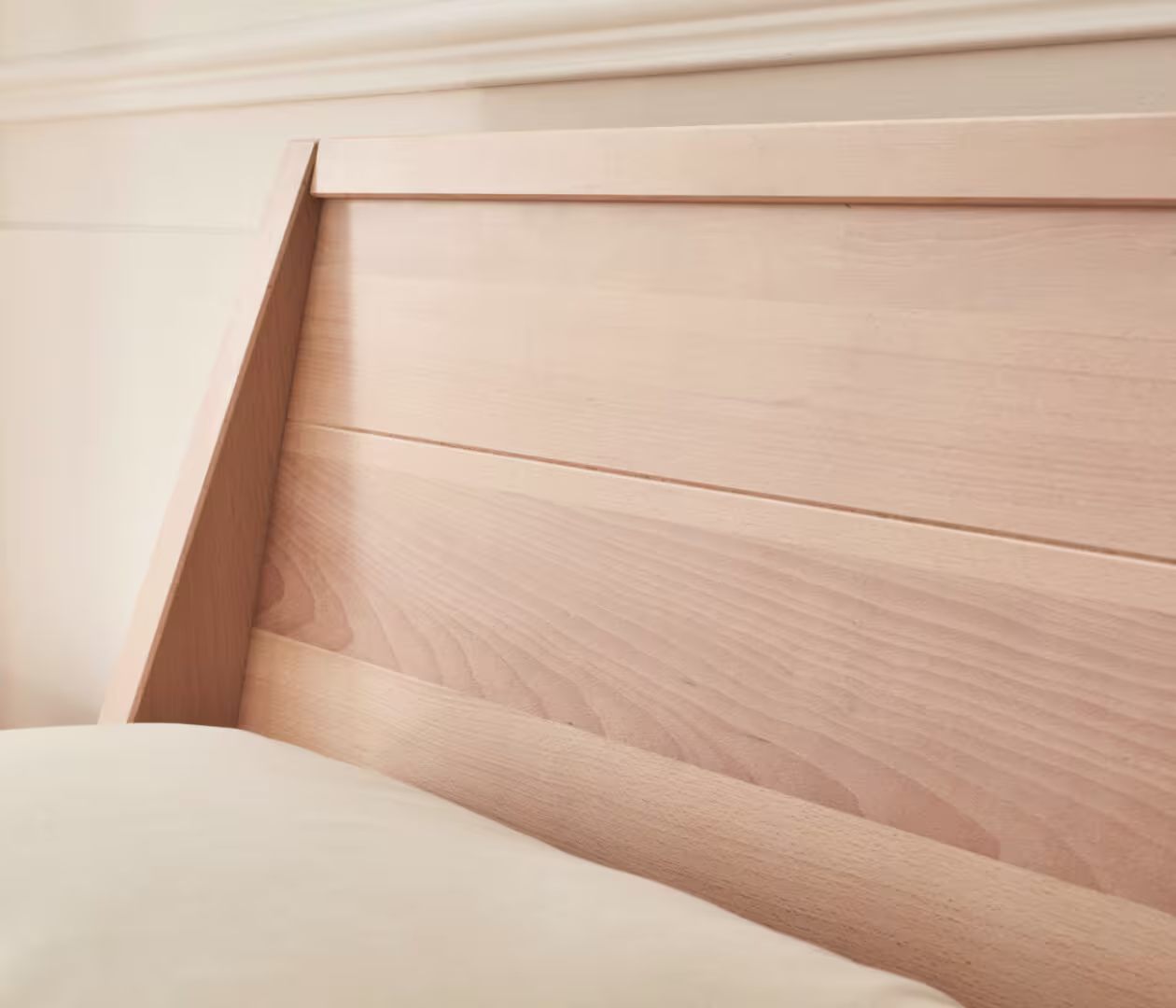 Solid wood bed frame made of French beech wood