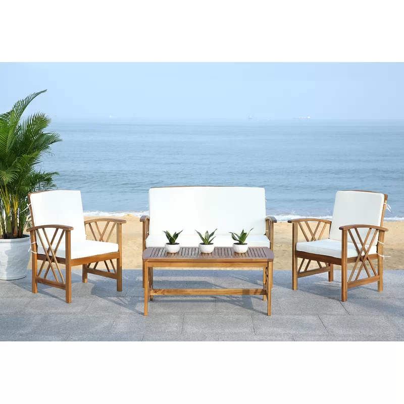 Durable all-weather lounge set for deck or porch