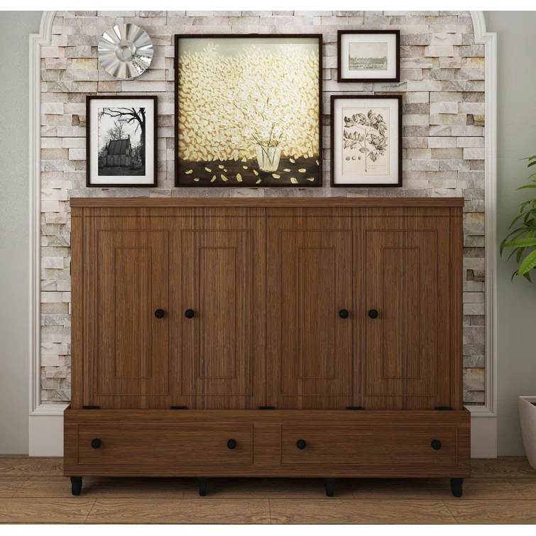 Close-up of the smooth-rolling casters on the cabinet bed