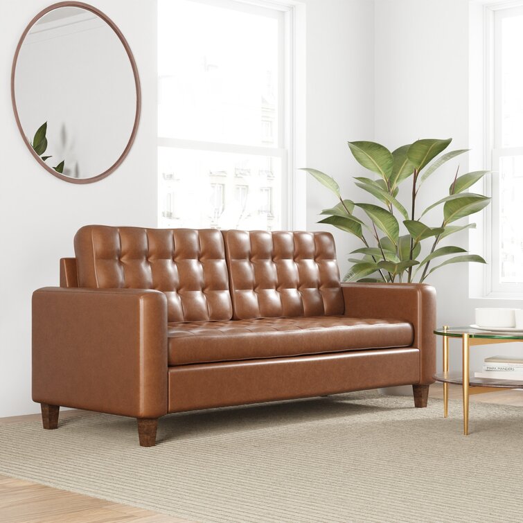 Vegan leather couch for a stylish and cruelty-free home
