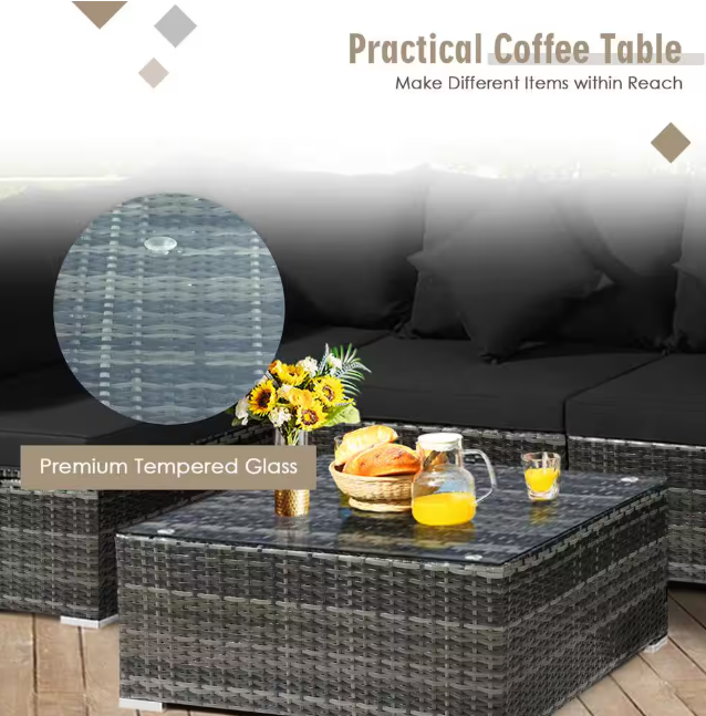 Single sofa and corner sofa from the outdoor conversation set