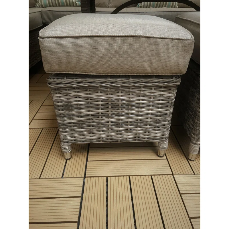 Nine-seater patio lounge furniture for poolside relaxation