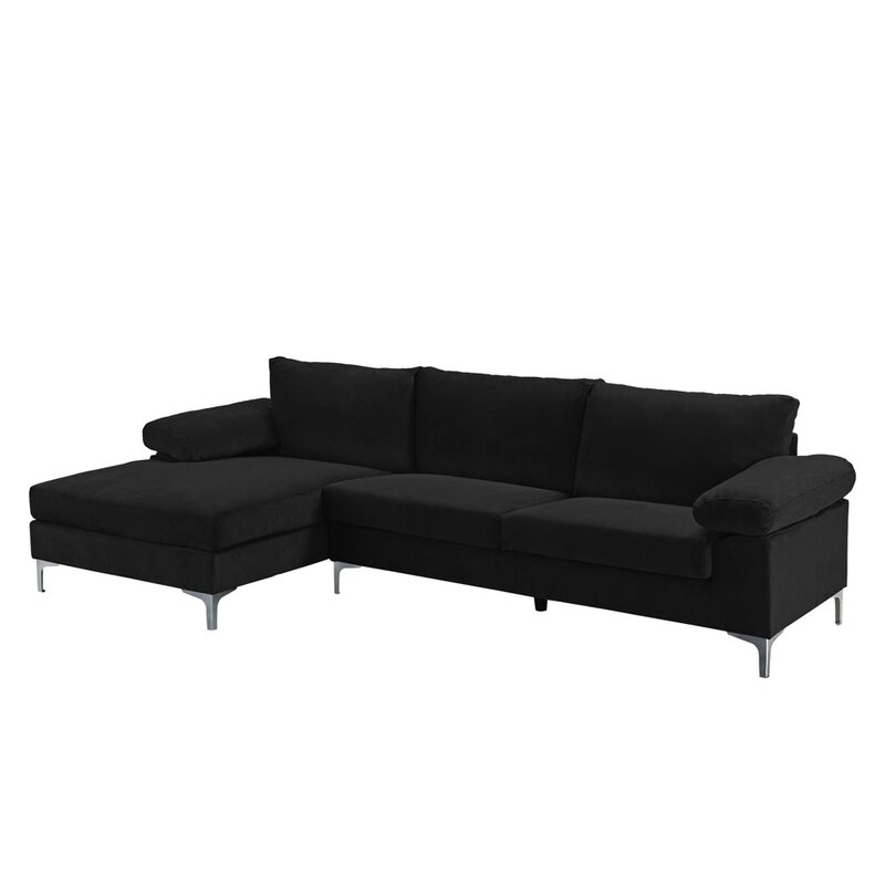 L-shaped sectional sofa with chaise lounge in a contemporary style