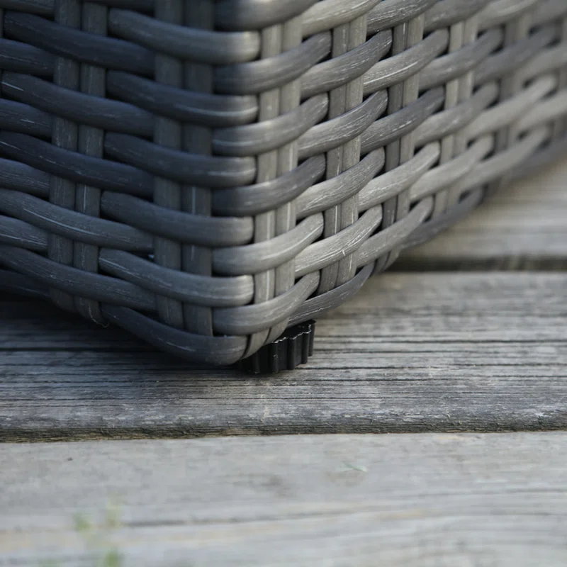 Rattan-style garden furniture set with seating for 8